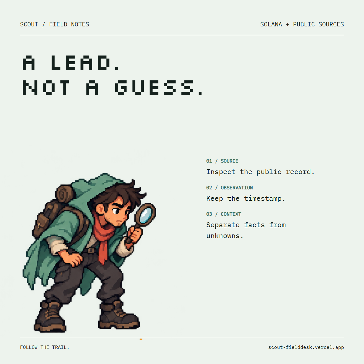 Follow the source campaign image